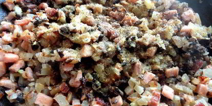 Шаг 10: сливочного жульена с ветчиной и грибами