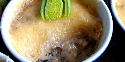 Шаг 23: сливочного жульена с ветчиной и грибами