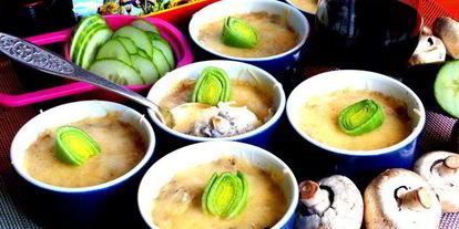 Шаг 25: сливочного жульена с ветчиной и грибами