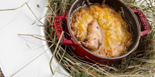 Рецепт Жульена из белых грибов с перепелкой