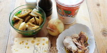 Шаг 2: жульена из белых грибов