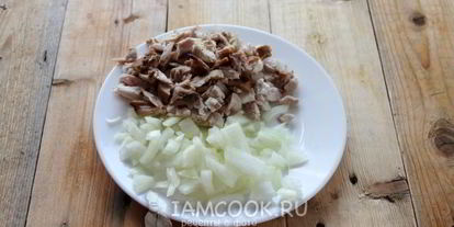 Шаг 3: жульена из белых грибов