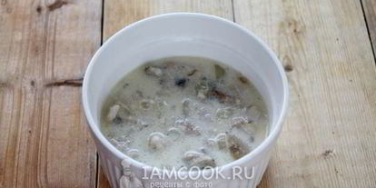 Шаг 6: жульена из белых грибов