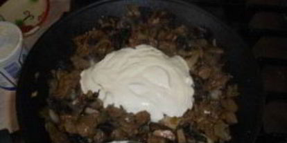 Шаг 1: жульена из говядины с грибами