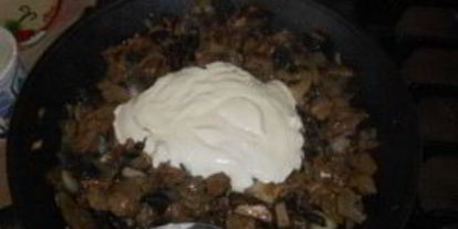 Шаг 1: жульена с говядиной