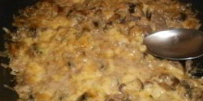 Шаг 4: жульена с говядиной