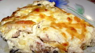 Рецепт Жульена с грибами на сковороде