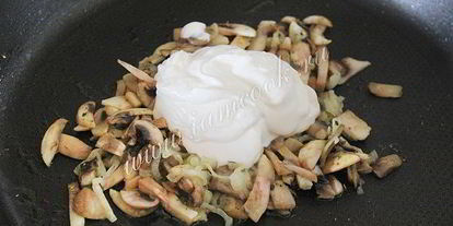 Шаг 4: жульена с грибами в тарталетках