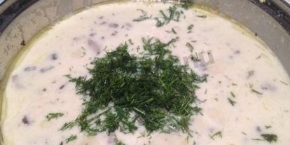 Шаг 3: жульена с картошкой курицей и грибами