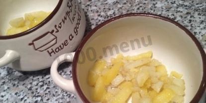 Шаг 4: жульена с картошкой курицей и грибами