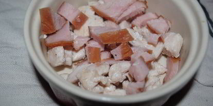 Шаг 11: жульена с копченой индейкой