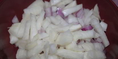 Шаг 2: жульена с копченой индейкой