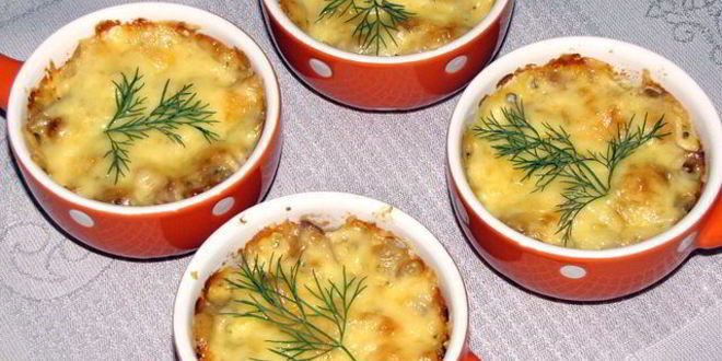 Рецепт жульена с курицей и грибами из ссср