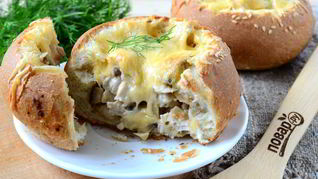 Рецепт Жульена в булочках