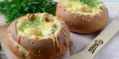 Шаг 9: жульена в булочках