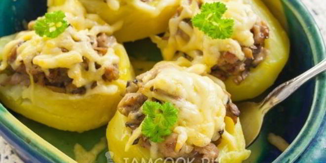 Рецепт жульена в картофеле