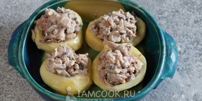 Шаг 8: жульена в картофеле