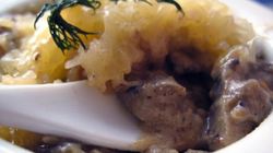 Рецепт Жюльена из грибов и баклажанов