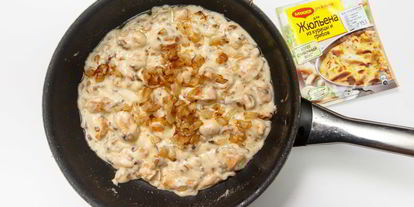 Шаг 6: жюльена из курицы и грибов