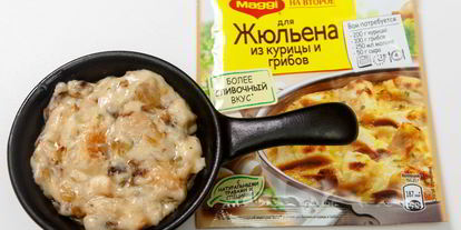 Шаг 7: жюльена из курицы и грибов