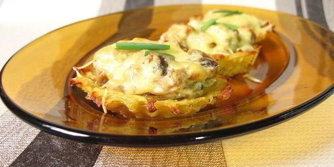 Рецепт жюльена в картофельных кокотницах